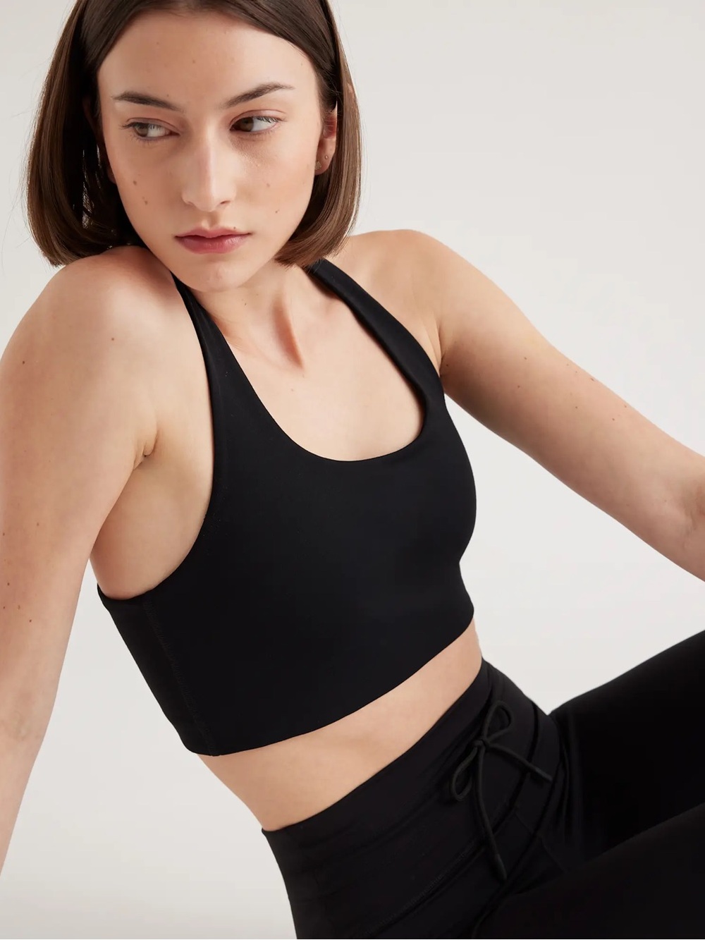 NWT Quince Ultra-Form Scoop Neck Longline Bra Size Large